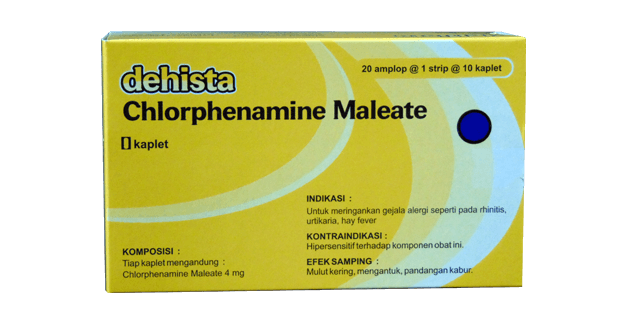 Dehista chlorpheniramine maleate 4 mg obat untuk apa